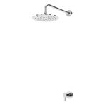 Bruma Leaf Zestaw prysznicowy podtynkowy z deszczownicą ścienna Ø 250 mm Chrom 1677021CR