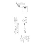 Bruma Leaf2 Zestaw prysznicowy podtynkowy z deszczownicą ścienną Ø 230 mm ze słuchawką Chrom 1673603CR