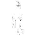 Bruma Leaf2 Zestaw prysznicowy podtynkowy z deszczownicą sufitową Ø 230 mm ze słuchawką Pure White 1673703PW