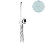 Bruma Leaf Zestaw prysznicowy z uchwytem do słuchawki prysznicowej i słuchawką Pure white 1455914PW