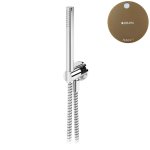 Bruma Leaf Zestaw prysznicowy z przyłączem kątowym i uchwytem Sunset 1455914SS