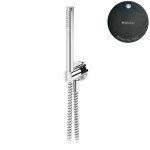 Bruma Leaf Zestaw prysznicowy z przyłączem kątowym i uchwytem Gunmetal PVD 1455914GM
