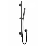 Bruma Leaf Zestaw prysznicowy z przyłączem i drążkiem na słuchawkę Gunmetal 1455753GM
