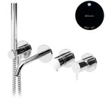 Bruma Leaf2 Bateria jednouchwytowa wannowo-natryskowa podtynkowa Night Sky 1672110NS