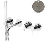 Bruma Leaf2 Bateria wannowo-natryskowa podtynkowa Morning Mist 1672112MM