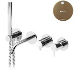 Bruma Leaf2 Bateria wannowo-natryskowa podtynkowa Sunset 1672112SS