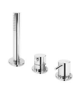 Bruma Leaf2 Bateria natryskowa stojąca z zestawem prysznicowym Chrom 1675012CR