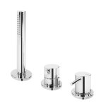 Bruma Leaf2 Bateria natryskowa stojąca z zestawem prysznicowym Chrom 1675012CR