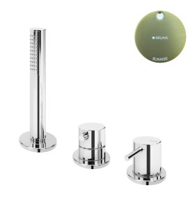 Bruma Leaf2 Bateria natryskowa stojąca z zestawem prysznicowym Sunrise 1675012SR