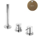 Bruma Leaf2 Bateria natryskowa stojąca z zestawem prysznicowym Sunset 1675012SS