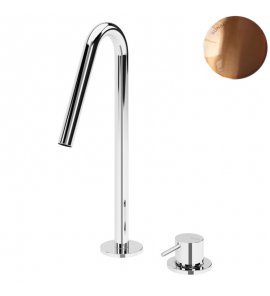 ---Bruma Leaf2 Bateria umywalkowa 2-otworowa bez korka Sunset 1672202SS