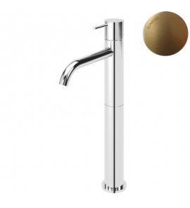 **Bruma Leaf2 Bateria umywalkowa jednootworowa bez korka Sunrise 1672102SR