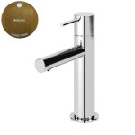 Bruma Leaf2 Bateria umywalkowa jednootworowa bez korka Sunset PVD 1670008PS