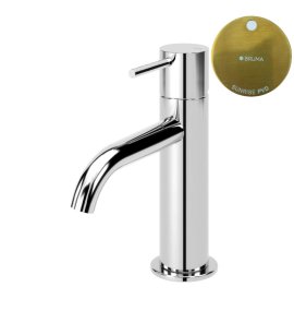 Bruma Leaf2 Bateria umywalkowa jednootworowa bez korka Sunrise PVD 1670012PR W MAGAZYNIE!!