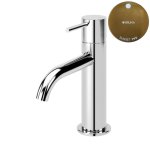 Bruma Leaf2 Bateria umywalkowa jednootworowa bez korka Sunset PVD 1670012PS