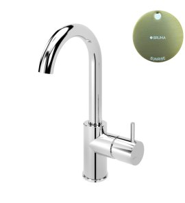 Bruma Leaf2 Bateria umywalkowa jednootworowa bez korka Sunrise 1677102SR