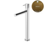 Bruma Leaf2 Bateria umywalkowa jednootworowa bez korka Sunset PVD 1670004PS