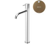 Bruma Leaf2 Bateria umywalkowa jednootworowa bez korka Sunset 1670021SS