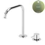 Bruma Leaf2 Bateria umywalkowa 2-otworowa bez korka, montowana na blacie Sunrise 1670025SR