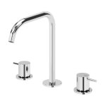 Bruma Leaf2 Bateria umywalkowa 3-otworowa bez korka, montowana na blacie Chrom 1670029CR