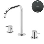 Bruma Leaf2 Bateria umywalkowa 3-otworowa bez korka, montowana na blacie Gunmetal 1670029MG