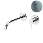 Bruma Leaf2 Bateria umywalkowa podtynkowa 200 mm Satinox 1670121ST