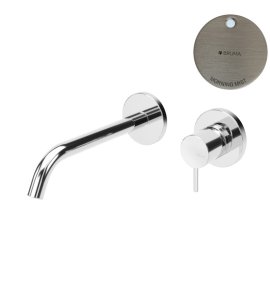 Bruma Leaf2 Bateria umywalkowa podtynkowa 200 mm Morning Mist 1670121MM