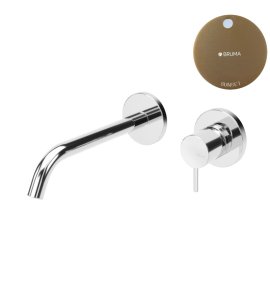 Bruma Leaf2 Bateria umywalkowa podtynkowa 200 mm Sunset 1670121SS