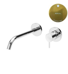 Bruma Leaf2 Bateria umywalkowa podtynkowa 200 mm Sunrise PVD 1670121PR