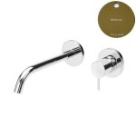 Bruma Leaf2 Bateria umywalkowa podtynkowa 200 mm Gold PVD 1670121PO