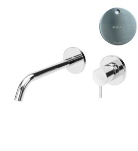 Bruma Leaf2 Bateria umywalkowa podtynkowa 150 mm Satinox 1670122ST