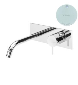 Bruma Leaf2 Bateria umywalkowa podtynkowa 200 mm Pure White 1670129PW