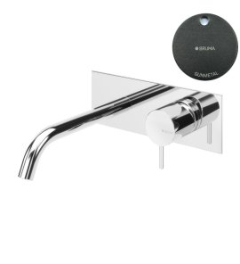 Bruma Leaf2 Bateria umywalkowa podtynkowa 150 mm Gunmetal 1670130MG