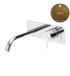 Bruma Leaf2 Bateria umywalkowa podtynkowa 200 mm Sunset PVD 1670129PS