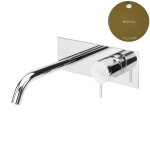 Bruma Leaf2 Bateria umywalkowa podtynkowa 200 mm Gold PVD 1670129PO