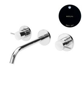 Bruma Leaf2 Bateria umywalkowa podtynkowa 200 mm Night Sky 1670118NS