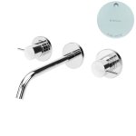 Bruma Leaf2 Bateria umywalkowa podtynkowa 200 mm Pure White 1670118PW