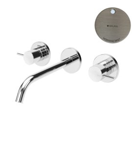 Bruma Leaf2 Bateria umywalkowa podtynkowa 200 mm Morning Mist 1670118MM