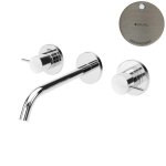 Bruma Leaf2 Bateria umywalkowa podtynkowa 200 mm Morning Mist 1670118MM