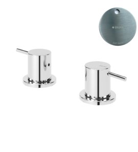 Bruma Leaf2 Bateria umywalkowa nablatowa Satinox 1679602ST