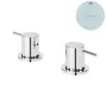 Bruma Leaf2 Bateria umywalkowa nablatowa Pure White 1679602PW