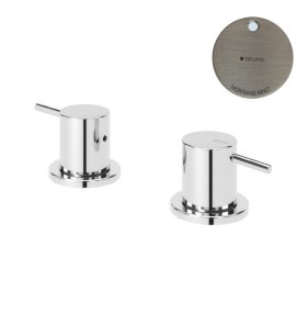 Bruma Leaf2 Bateria umywalkowa nablatowa Morning Mist 1679602MM