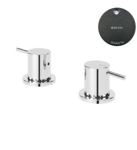 Bruma Leaf2 Bateria umywalkowa nablatowa Gunmetal 1679602MG