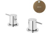 Bruma Leaf2 Bateria umywalkowa nablatowa Sunset 1679602SS