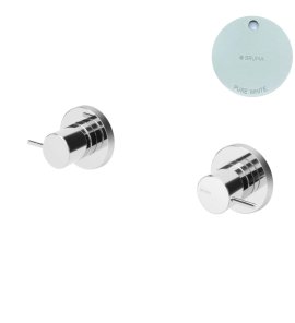 Bruma Leaf2 Bateria umywalkowa podtynkowa Pure White 1670107PW