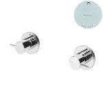 Bruma Leaf2 Bateria umywalkowa podtynkowa Pure White 1670107PW