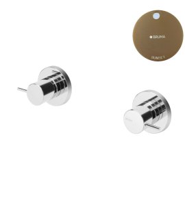 Bruma Leaf2 Bateria umywalkowa podtynkowa Sunset 1670107SS