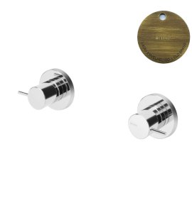 Bruma Leaf2 Bateria umywalkowa podtynkowa Old Brass / Vieux Laiton 1670107LE