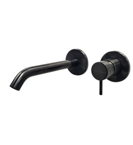   Bruma Leaf2 Bateria umywalkowa podtynkowa 200 mm Gunmetal PVD 1670121GM W MAGAZYNIE!!