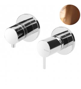 Bruma Leaf2 Bateria wannowo-natryskowa podtynkowa z 2 wyjściami Sunset 1673120SS